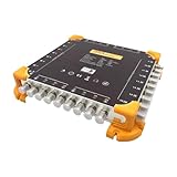 Uxsjakjsd Digitaler Satellitenempfänger 9-Eingang 16-Ausgang Multischalter 9-Eingang Kaskadenschalter Diseqc 2.0 4.0dB 950-2150MHz