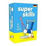 Super Skills - Das lustige Gesellschaftsspiel für Kinder, Jugendliche & Erwachsene - Partyspiele mit vielfältigen Herausforderungen Jungen & Mädchen - Brettspiel auf Deutsch, 2-10 Spieler