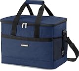 HELDENWERK Kühltasche groß 33L faltbar – Kühlbox bis zu 12h Kühlleistung auslaufsicher & wasserdicht – Thermotasche, Picknicktasche, Lunchtasche, Isoliertasche mit 7 Fächern – verstärkter Boden