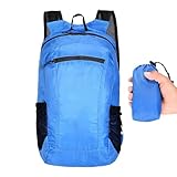 Trekkingrucksack – leichter faltbarer Rucksack mit 20 Litern | kompakter Rucksack für Wandern, Camping, Reisen und Outdoor-Sport | robust und platzsparend für Outdoor, Saphirblau, Fare riferimento