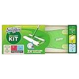 Swiffer Bodenwischer und Bodentücher (Bodenstab + 8 Trockentücher + 3 Feuchte Bodentücher) Wischer gegen Staub, Tierhaare & Allergene, (1er Pack)