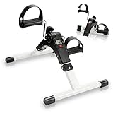 Sonnewelt Heimtrainer, Mini-Heimtrainer mit LCD-Monitor, Arm- und Beintrainer, Pedaltrainer für Ausdauertraining, Einstellbarer Widerstand, Bewegungstraining Fitnessgerät für Zuhause Büro