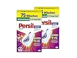 Persil Power Bars Color Waschmittel 150 WL (2 x 75 Waschladungen), vordosiertes Buntwaschmittel mit biologisch abbaubarem Schutzfilm, für reine Wäsche & hygienische Frische für die Maschine