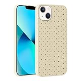 Yirlbey Handyhülle für iPhone 13 Mini Hülle 5,4', Aesthetic Schwarz Polka Dot Muster Motiv Design für Mädchen Schutzhülle Weiche Bunt Gelb Silikon TPU Bumper Ultra Dünn Bumper Case, Punkte