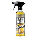 ShinyChiefs HARZENTFERNER - Schnell wirkender Auto Harzentferner - Entfernt effektiv Baumharz, Vogelkot, Teer und Wachse von Allen Oberflächen - Extra Starkes Harz-Entferner-Spray, 500ml