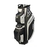 RAIKOU Golf Cartbag – Premium Golftasche, wasserdicht mit 14-facher Schlägerunterteilung – Ultraleicht, Trolley-kompatibel, mit Kühl- & Wertsachenfach – Für Damen & Herren (Grau)