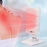 80-LED Infrarotlampe Rotlichttherapiegerät Infrarot Lampe Panel Therapie Rotlicht Lichttherapie für Anti-Aging, Körperentlastung und Gelenkschmerzen, Winkel Einstellbar