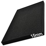 Easyboost Luftfilterschaum Luftfiltereinsatz 28x15cm Dicke 15mm Universell zum Zuschneiden für Scooter Motorrad Quad Rasenmäher Motorsense Motorhacke Kettensäge für Vergaser Luftfilterkasten