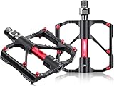 ASZHQUXIUAS Fahrradpedale mit reflektierenden Streifen Mountainbike Pedal Fahrrad BMX/Mountainbike Fahrrad Pedal 9/16 Universal Reflektor Teile Zubehör