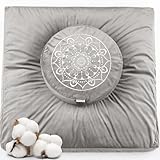 Hihealer Großes Meditationskissen und Zabuton-Matte Set – Meditationskissen und Zafu-Matte Männer Frauen