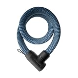 ABUS Kettenschloss YARNIT 4004K - leichtes Textilschloss für Sicherheit an Fahrrad und E-Scooter - flexibles Fahrradschloss mit Sicherheitslevel 7 - Länge 110 cm, blau