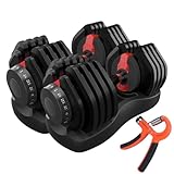 HAKENO 2x24kg Verstellbare Kurzhanteln 15 in 1 Hantelset Einstellbare Platzsparende Hanteln, Kraftraining und Heimtraining Variable Gewichte platzsparend 2er Set