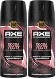 Axe Premium Bodyspray Cocoa Velvet Deo ohne Aluminiumsalze für 72 Stunden Frische 150 ml (Packung mit 2)