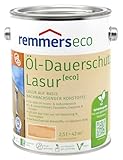 Remmers Dauerschutz-Lasur [eco] farblos, 2,5 Liter, Langlebig, ausgeprägter UV-Schutz, für innen und außen, Schutz vor UV-Strahlung & Feuchtigkeit