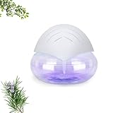 Lufterfrischer Raumluftreiniger - Airbowl Luftreiniger bis 60 m², Luftfilter, Air Purifier, Air Purifier and Humidifier 2 in 1, Luftreiniger Raucherzimmer, Raumluftreiniger, Unter 40 dB (Weiß)