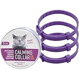 CleverCalm - Beruhigendes Halsband Stressminderndes Katzenhalsband mit natürlichen Pheromonen, größenverstellbar, violett, wirkt bis zu 30 Tage