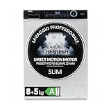 Haier HWD80-B14979 Serie I-Pro 7 Waschtrockner Slim 8+5 kg, 1400 RPM, Frontlader, antibakteriell, 60 x 58 x 85 cm, Weiß, Klasse A