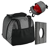 Bowling Tasche Für Einzelball - Einzelne Bowlingballtasche Mit Gepolstertem Ballhalter Leichte Bowlingtasche Mit Tragegriffe Bowlingbag Für Ball Schuhe, Passend Für Ein Einzelnes Paar Bowlingschuhe