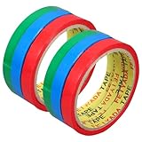 Happyyami 1 Satz Siegelmaschinenband Beutelverschlussband Supermarkt Versiegelungsband Gemüsebeutel Tape Dichtungsband Tasche Klebeband Für Zu Hause Marktbindeband Das Haustier Rot 6rollen