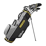 WILSON Herren Ultra HL Golfschläger Set Mit Stand Tasche Golf Komplettset Eisen Hölzer Driver Bag (Rechts/Standardlänge, Mit Stahlschaft)