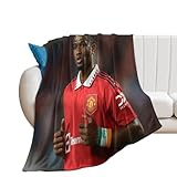 YOUMAN Amad Diallo Fleece-Überwurfdecke, Motiv: berühmter Spieler, Herbstdekoration, Heimdekoration, Raumdecke, Flanell für Bett, Couch, Sofa, Camping, weich, 101,6 x 127 cm