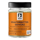 Bremer Gewürzhandel Kräuterbuttergewürz, fein gerebelt, für selbstgemachte Kräuterbutter, 45g im Glas