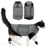 DENTRUN Cat Surgery Recovery Suit Female Male Kitten Soft Vest Cat Surgical Collar Cone Alternative Shirt Bauchwunden Anti-Lecken Pyjama für Katze Spay, Katzen-Body Suit nach Operationen nur für