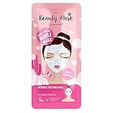 The Beauty Mask Company Crazy Cactus Bubble Mask, 1 Sachets, Reinigungs-Tuchmaske mit Kaktus-, Wasserlilienextrakt & Hyaluron, Hautpflege für jeden Hauttyp, vegan