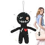 Funny Voodoo Puppe Mit Nadeln, Emotionale Unterstützung Häkel, Lustige Geschenke Voodoo Puppe Zum Entspannen Stressabbau, Büro Geschenk Für Kollegen Kollegin Freunde, 12X6cm