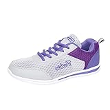 schuhe damen elegant Sneaker Elegant Freizeitschuhe Fitnessschuhe Joggingschuhe Leder Straßenlaufschuhe Anti Falten Leicht Sportschuhe Running Schuhe mit Guter Dämpfung Turnschuhe Laufschuhe X55