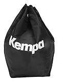 Kempa Balltasche/Ballsack/ Balltasche/ für Handball Volleyball Fußball, 35 x 15 x 48 cm - hergestellt aus Mesh-Gewebe, Schwarz