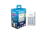eneloop SmartPlus Ladegerät, für 1-4 AA/AAA NI-MH Akkus,...