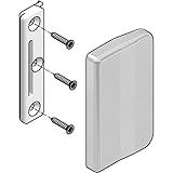 1x Weiss (cremweis) Terrassentürgriff Balkontürgriff Türgriff Ziehgriff Muschelgriff Breite: ca. 45mm Höhe: ca. 80 mm Tiefe: ca. 13mm Schraubenlochabstand: ca. 59mm mit Schrauben