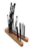 Paintersisters Stiftehalter/Pinselhalter Duo, aus Buchenholz, klappbar 2x 28,5 cm, 68 Fächer für Stifte und Pinsel