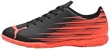 Puma Attacanto Ii It-Fußballschuh für Herren, Puma Schwarz, leuchtendes Rot, 43 EU