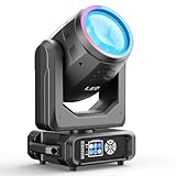200W LED Beam Moving Head Licht, Elektronischer Zoom Bühnenlicht mit 11+1 Farben und 14+1 Muster 18 Prisma, d-mx512(16CH) Beam Spot Licht für Bühne Hochzeit DJ Weihnachten Party