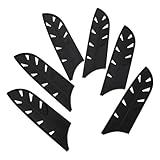 NUOBESTY 6 Stück Küchenmesser Schutzhüllen aus Kunststoff Haushaltsmesser Klingenschutz Sicherer Messerschutz für Edelstahl und Keramikmesser