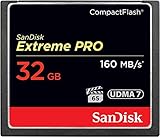 SanDisk Extreme Pro CompactFlash Speicherkarte 32 GB (UDMA7, 4K- und Full-HD-Videos, VPG 65, temperaturbeständig, 160 MB/s Übertragung)