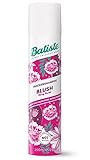 Batiste Trockenshampoo Blush Blumen Haar Spray 200 ml, Dry Shampoo zum Auffrischen und Stylen der Haare, Haarpflege Spray ohne Ausspülen, Voluminöses Haarstyling mit erfrischendem Duft frischer Blumen