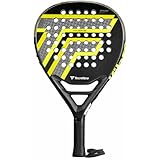 Padelschläger TECNIFIBRE Wall Breaker 375, Schwarz und Gelb