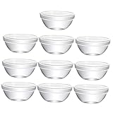 Gatuida 10 Stück Teiliges Kleine Schalen Stapelbare Dessert und Salatschalen Hitzebeständige Schalen für Snacks Pudding für Gastronomie Spülmaschinenfest