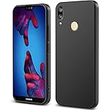 Filoto Soft Silikon Hülle für Huawei P20 lite, Kameraschutz Stoßfest TPU Handyhülle, Anti-Fingerabdruck Unzerstörbare Starke Stoßfestigkeit Kratzfest Ultra Dünn Schutzhülle (Schwarz)