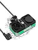 Smart Steckdose, Meross WLAN Steckdose Outdoor, Außensteckdose mit 2 Ausgänge, Wasserdichte IP44, funktioniert mit HomeKit, Alexa und Google, 16A