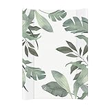 Rotho Babydesign Wickelauflage Keil (50 x 70 cm) - wickelauflage - wickeltischauflage - abwaschbar - wickelmatte - wasserdicht - Motiv Soft Tropical