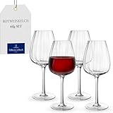 Villeroy & Boch - Rose Garden Rotweinkelch, Set 4tlg., 200ml, Kristallglas