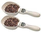 PEARL Messlöffel: 2er-Set Digitale XL-Löffel-Waagen mit LCD-Display und 250 ml Volumen (LCD-Löffelwaage, Kaffeemesslöffel Waage, Kaffeemühle)