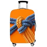 Elastisch Kofferhülle, DOTBUY 3D Reise Kofferschutzhülle Gepäck Cover Reisekoffer Hülle Schutz Bezug Schutzhülle Waschbare Reisetasche Kofferbezug (Seil,XL (30-32 Zoll))