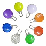 Vegena Hunde Leuchtanhänger,8 Stück LED Leuchtanhänger mit 3 Blinkmodi,Sicherheits Clip-On LED Licht,LED Hunde Halsband Licht Clip Für Nächtliche Hunde