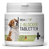 ReaVET Z-Blocker Anti Zeckenmittel Hund, 60 Tabletten für bis 4 Monate, Anti Zecken Hund, Zeckenschutz Hund, Zeckenschild