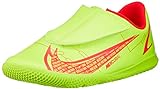 Nike Jr. Vapor 14 Club IC PS (V) Football Shoe, Volt/Bright Crimson, 28 EU